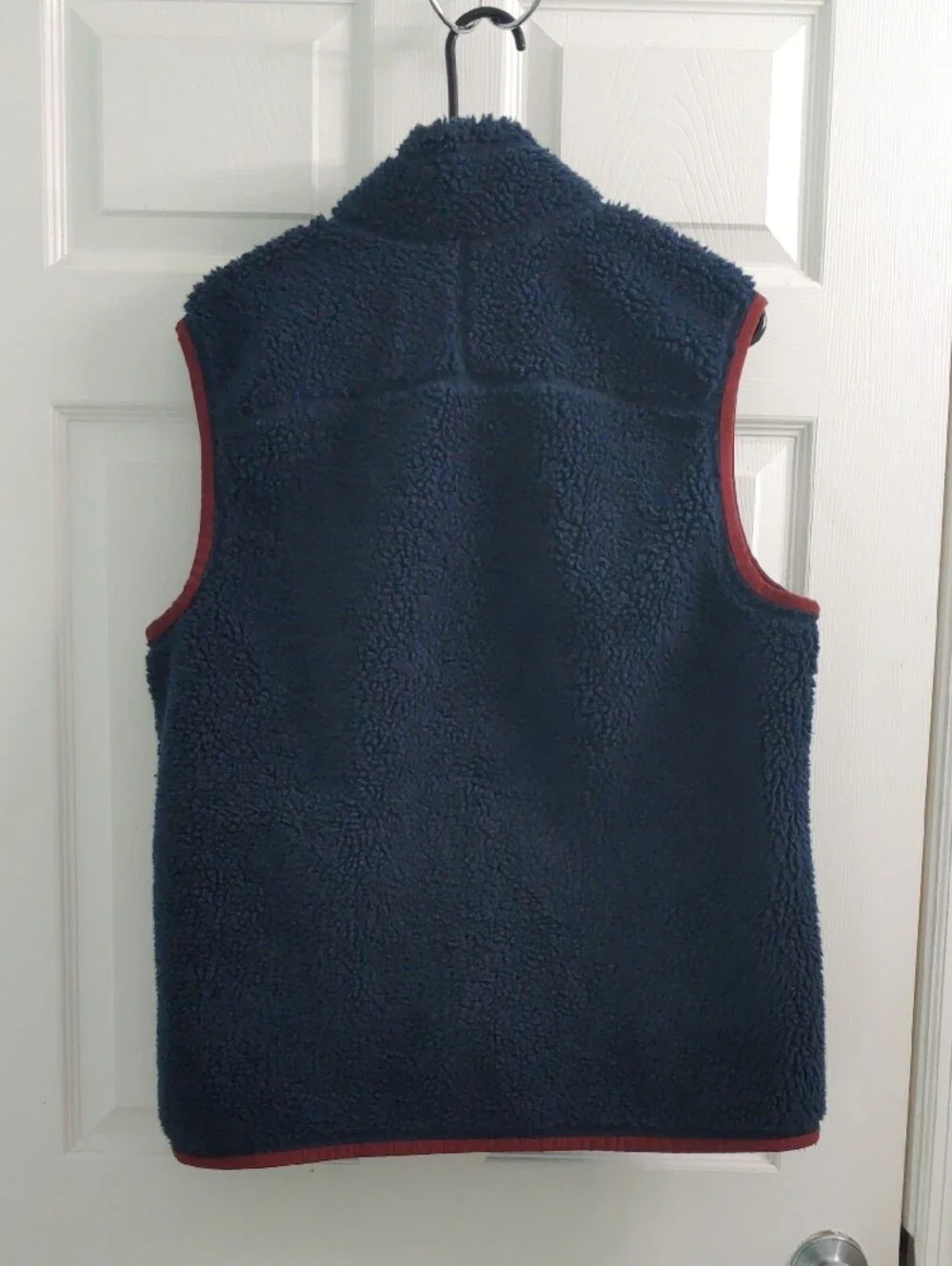 L.L. Bean Mountain Pile Sherpa Fleece Vest Navy Blue Men's Size L